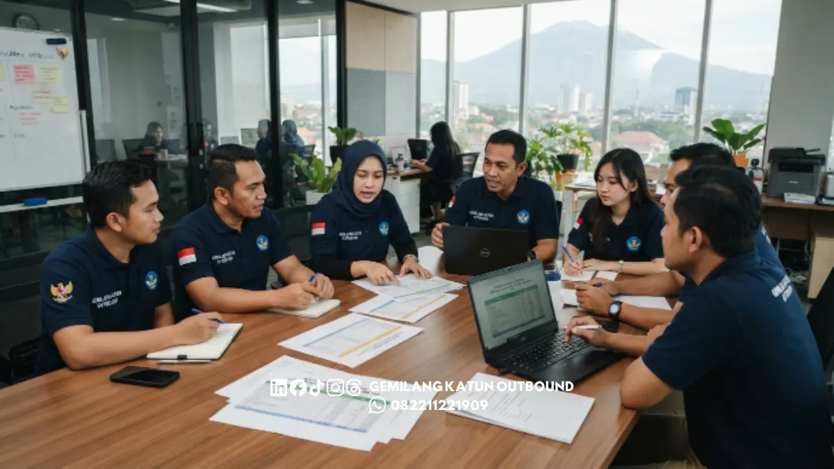 Ilustrasi perencanaan anggaran gathering instansi pemerintah