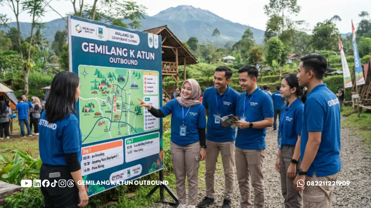 Konsep acara corporate outing Malang yang terstruktur untuk Q4