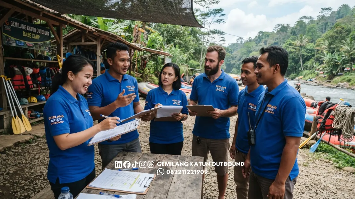 Panitia dan provider menyepakati jadwal cadangan kegiatan rafting